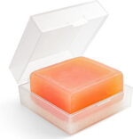 Travel Soap Case,Clear Bar Soap Travel Container,Square Soap Holder,Square Gym Soap Holder with Draining Pad,Soap Dish for Bathroom Shower Home Outdoor Hiking...