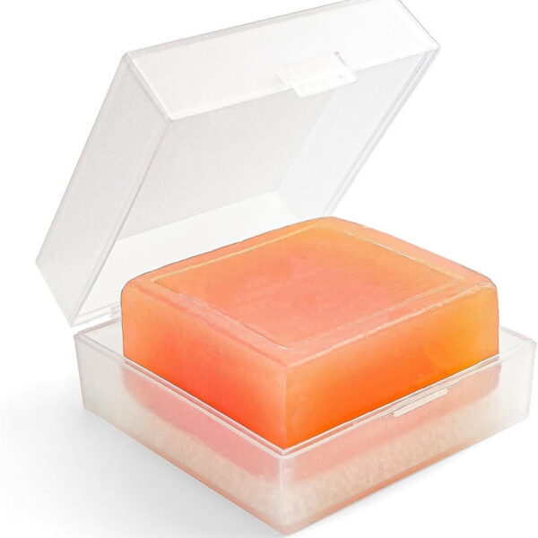 Travel Soap Case,Clear Bar Soap Travel Container,Square Soap Holder,Square Gym Soap Holder with Draining Pad,Soap Dish for Bathroom Shower Home Outdoor Hiking...