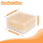 Travel Soap Container Square, Bar Soap Case Storage Holder, Vonpri Soap Dish Shower Square Bathroom Accessories for Traveling Outdoor Camping Gym Fitness (3Pcs Clear)