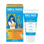 Triple Paste Diaper Rash Cream, Hypoallergenic Medicated Ointment for Babies, 2 oz
