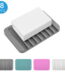 Tripumer 8Pcs Self-Draining Soap Dish Silicone Non-Slip Soap Holder BPA Free Waterfall Drain Soap Protector Suitable for Shower, Bathroom, Kitchen, Bathtub Keep Soap Dry Extend...