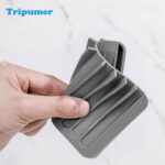 Tripumer 8Pcs Self-Draining Soap Dish Silicone Non-Slip Soap Holder BPA Free Waterfall Drain Soap Protector Suitable for Shower, Bathroom, Kitchen, Bathtub Keep Soap Dry Extend...