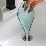 TureClos Self Draining Soap Box No Punching Leaf Shape Dish Tray Decorative Soap Holder for Bathroom Kitchen, Grey