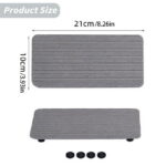Uanit Water Absorbing Stone Tray,Quick Drying Stone Sink Tray,Water Absorbent Diatomite Coasters for Bathroom Counter and Kitchen Sink for Hand Soap Dish Cosmetic Bottles...