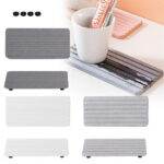 Uanit Water Absorbing Stone Tray,Quick Drying Stone Sink Tray,Water Absorbent Diatomite Coasters for Bathroom Counter and Kitchen Sink for Hand Soap Dish Cosmetic Bottles...