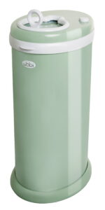 Ubbi Stainless Steel Diaper Pail, Odor Locking, No Special Bag Required, Award-Winning, Registry Must-Have, Sage Green