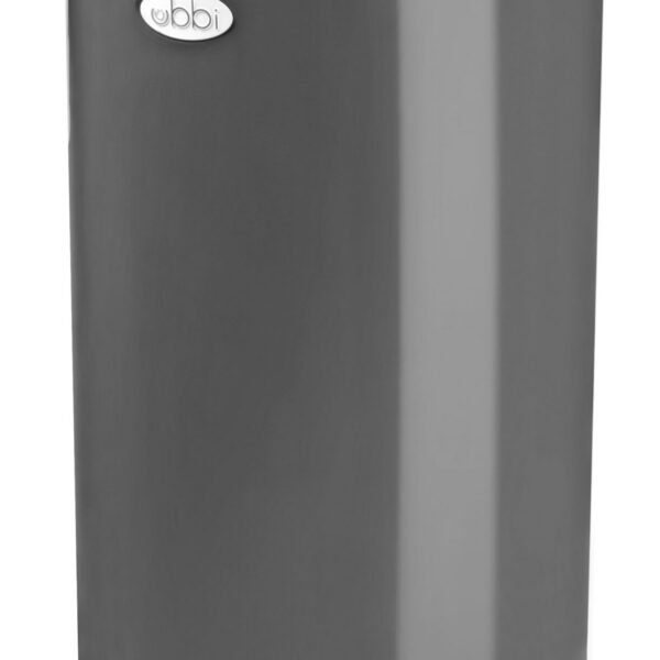 Ubbi Stainless Steel Diaper Pail, Odor Locking, No Special Bag Required, Award-Winning, Registry Must-Have, Slate