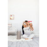 Ubbi Stainless Steel Diaper Pail, Odor Locking, No Special Bag Required, Award-Winning, Registry Must-Have, Taupe, Toddler, Newborn