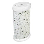 Ubbi Stainless Steel Diaper Pail, Odor Locking, No Special Bag Required, Award-Winning, Registry Must-Have, Terrazzo