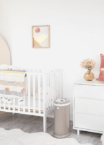 Ubbi Stainless Steel Diaper Pail, Odor Locking, No Special Bag Required, Award-Winning, Registry Must-Have, Taupe, Toddler, Newborn