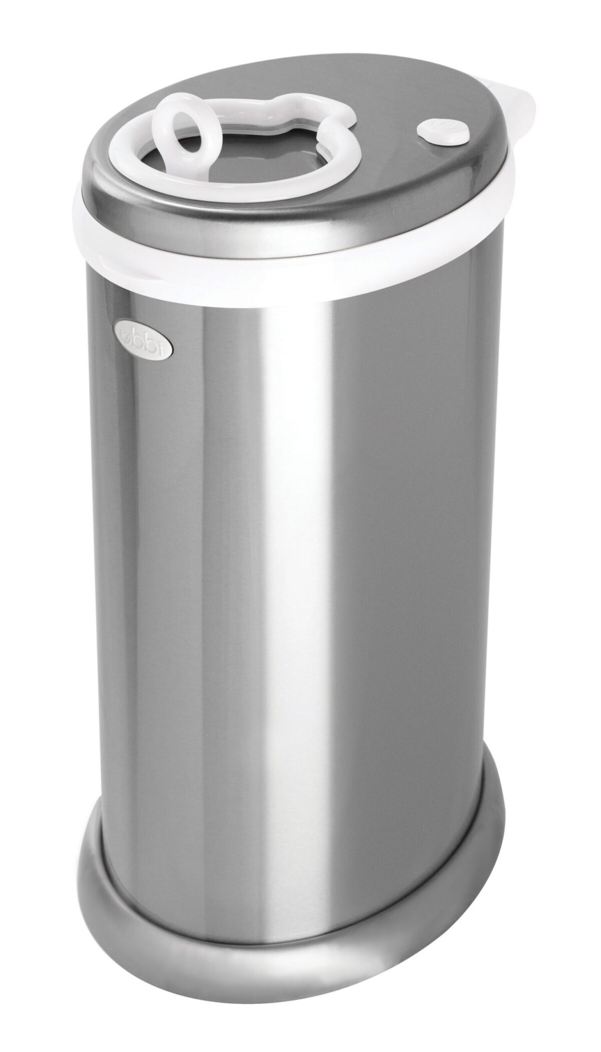 Ubbi Stainless Steel Diaper Pail, Odor Locking, No Special Bag Required, Award-Winning, Registry Must-Have, Chrome