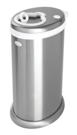 Ubbi Stainless Steel Diaper Pail, Odor Locking, No Special Bag Required, Award-Winning, Registry Must-Have, Chrome
