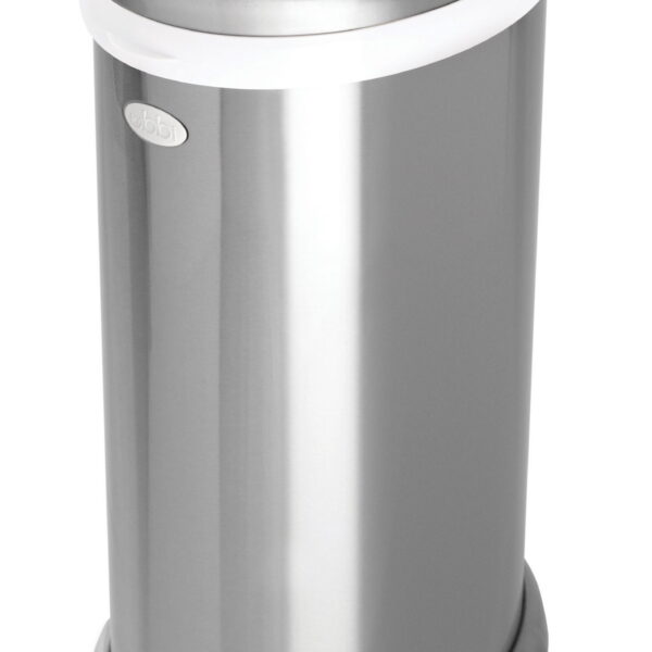 Ubbi Stainless Steel Diaper Pail, Odor Locking, No Special Bag Required, Award-Winning, Registry Must-Have, Chrome