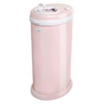 Ubbi Stainless Steel Diaper Pail, Odor Locking, No Special Bag Required, Award-Winning, Registry Must-Have, Blush Pink