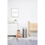 Ubbi Stainless Steel Diaper Pail, Odor Locking, No Special Bag Required, Award-Winning, Registry Must-Have, Chrome