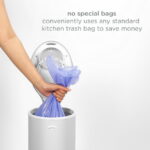 Ubbi Stainless Steel Diaper Pail, Odor Locking, No Special Bag Required, Award-Winning, Registry Must-Have, Gray