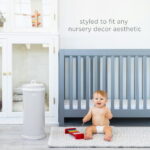 Ubbi Stainless Steel Diaper Pail, Odor Locking, No Special Bag Required, Award-Winning, Registry Must-Have, Gray