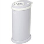 Ubbi Stainless Steel Diaper Pail, Odor Locking, No Special Bag Required, Award-Winning, Registry Must-Have, Gray