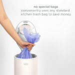 Ubbi Stainless Steel Diaper Pail, Odor Locking, No Special Bag Required, Award-Winning, Registry Must-Have, Ivory
