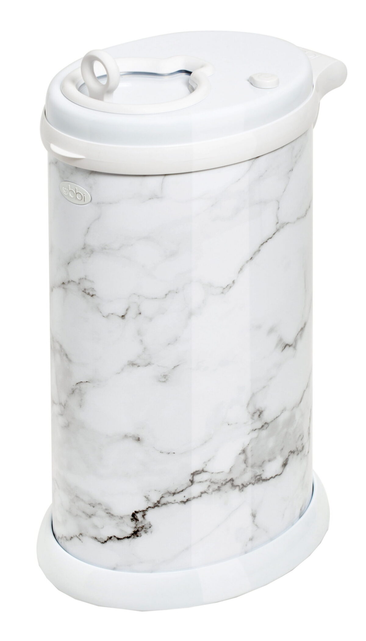 Ubbi Stainless Steel Diaper Pail, Odor Locking, No Special Bag Required, Award-Winning, Registry Must-Have, Marble