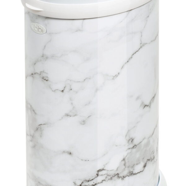 Ubbi Stainless Steel Diaper Pail, Odor Locking, No Special Bag Required, Award-Winning, Registry Must-Have, Marble