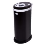 Ubbi Stainless Steel Diaper Pail, Odor Locking, No Special Bag Required, Award-Winning, Registry Must-Have, Matte Black
