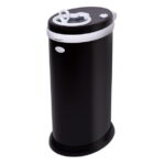 Ubbi Stainless Steel Diaper Pail, Odor Locking, No Special Bag Required, Award-Winning, Registry Must-Have, Matte Black