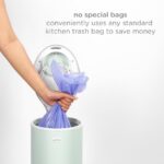 Ubbi Stainless Steel Diaper Pail, Odor Locking, No Special Bag Required, Award-Winning, Registry Must-Have, Sage Green