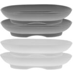 unbranded 4 Pcs Dish Soap Holder Dishes for Bathroom Base Sink Sponge Travel