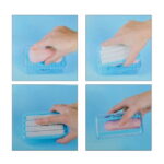 Unique Bargains Soap Dish Drain Multifunctional Soap Cleaning Storage Foaming Box Blue