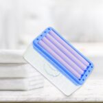 Unique Bargains Soap Dish Drain Multifunctional Soap Cleaning Storage Foaming Box Blue