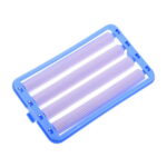 Unique Bargains Soap Dish Drain Multifunctional Soap Cleaning Storage Foaming Box Blue