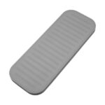 Unique Bargains Soap Dish Keep Soap Dry for Bathroom Kitchen Silicone Dark Gray 23x9cm