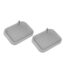 Unique Bargains Soap Dish Soap Cleaning Storage for Bathroom Kitchen Silicone Gray 2 Pcs