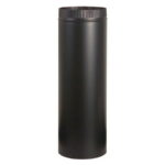 UNITED STATES HDW BM0220 6" x 48" Stove Pipe, Black