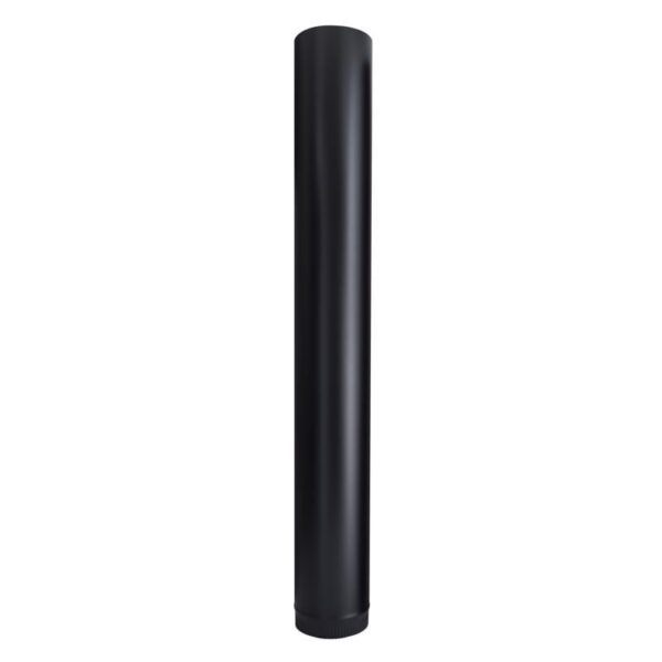 UNITED STATES HDW BM0220 6" x 48" Stove Pipe, Black