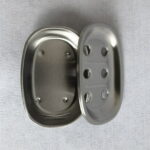 UPOUART Kitchen Bathroom Soap Dishes Stainless Steel 1Pack 5.6x3.8x0.9in