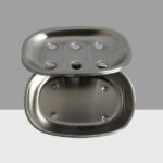 UPOUART Kitchen Bathroom Soap Dishes Stainless Steel 1Pack 5.6x3.8x0.9in