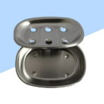 UPOUART Kitchen Bathroom Soap Dishes Stainless Steel 1Pack 5.6x3.8x0.9in
