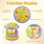 Vanmor Baby Musical Toys with Light Up for Toddlers 1 2 3, Rotating Ocean Projector Infant Toys 12-18 Month, Sitting Crawling Walking Developmental Toys for Babies, Gifts Toys...
