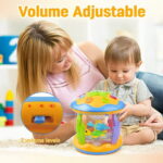 Vanmor Baby Musical Toys with Light Up for Toddlers 1 2 3, Rotating Ocean Projector Infant Toys 12-18 Month, Sitting Crawling Walking Developmental Toys for Babies, Gifts Toys...