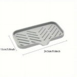 VATENICK Silicone Soap Dish, Soap Holder with Drain, Sponge Holder for Kitchen Sink, Soap Dispenser Tray, Bathroom & Kitchen Sink Organizer, Rubber Soap Dishes for Bar Soap,Soap...