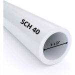 VENTRAL PVC Pipe Sch40 2.5 Inch (2.5) White Custom Length