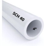VENTRAL PVC Pipe Sch40 4 Inch (4.0) White Custom Length