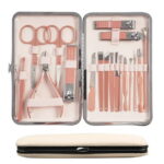 VIIWII 18pcs Nail clipper Manicure Set for Adult Professional Stainless Steel Grooming Pedicure Kit with Leather Travel Case