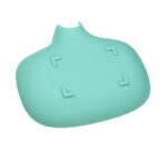Vocoste Soap Dish, Soap Cleaning Storage, Keep Soap Dry for Home Bathroom Kitchen, Silicone, Green, 14.5x11.3cm