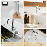 Vonpri 1Pack Self Draining Soap Dish, Ceramic Soap Container Tray, Dish Soap Holder for Kitchen, Bathroom, Shower, Quickly Drain Water, Easy to Clean Black