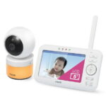 VTech 5" Digital Video Baby Monitor with Pan and Tilt and Night Light, VM5263, White