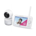 VTech 5" Digital Video Baby Monitor with Pan and Tilt and Night Light, VM5263, White