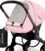 Waterproof Baby Car Seat Cover Compatible with Doona Car Seat and Stroller,Patented Windproof Car Seat Canopy for Girls, Keeps Babies Warm and Cozy(Pink)